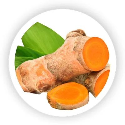 Turmeric hard wax used to calm and soothe sensitive skin